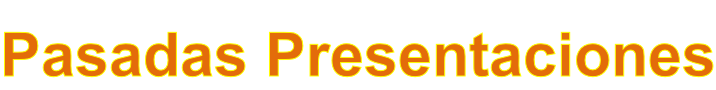 Pasadas Presentaciones